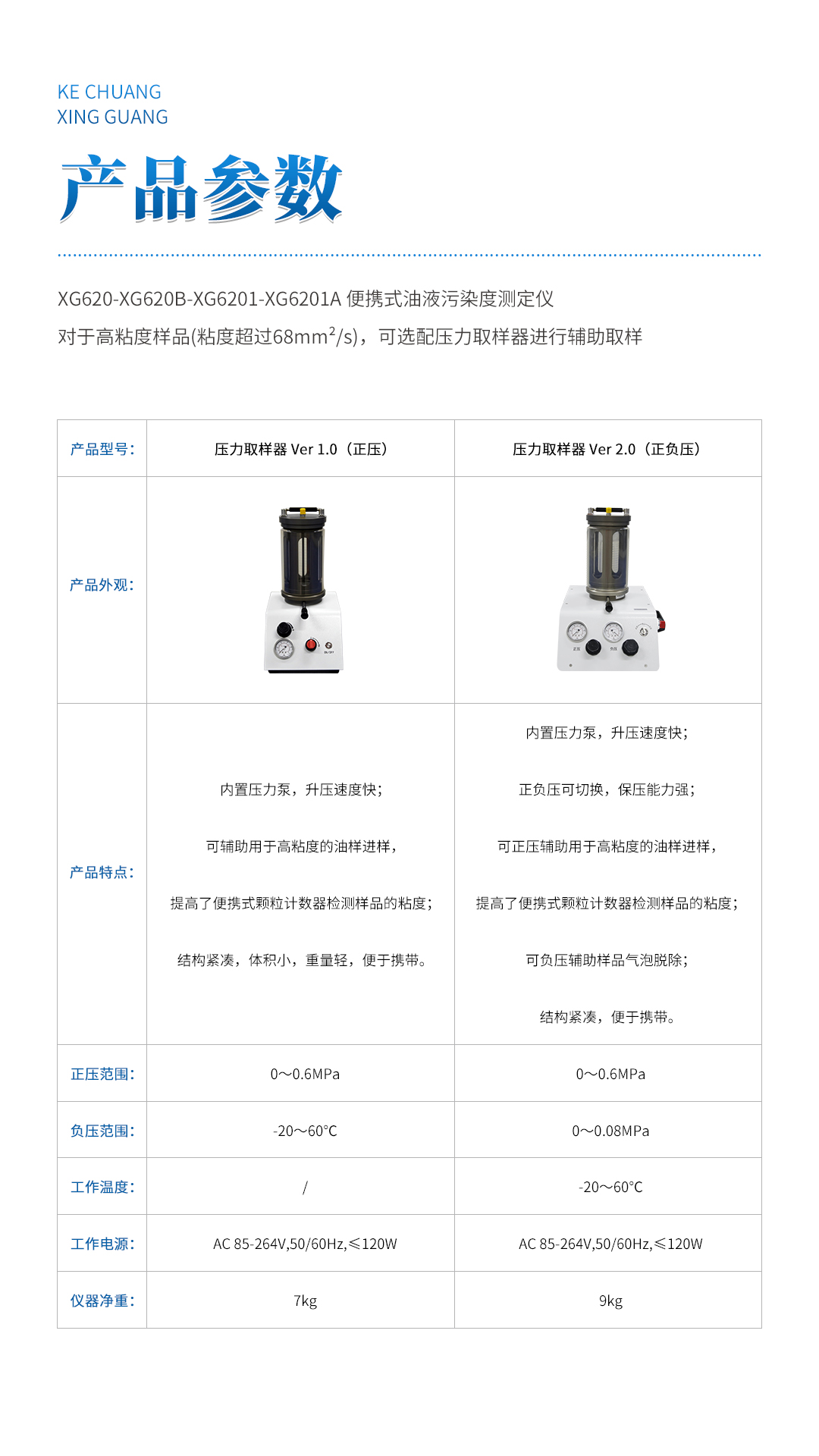 XG6201 便攜式油液污染度測定儀