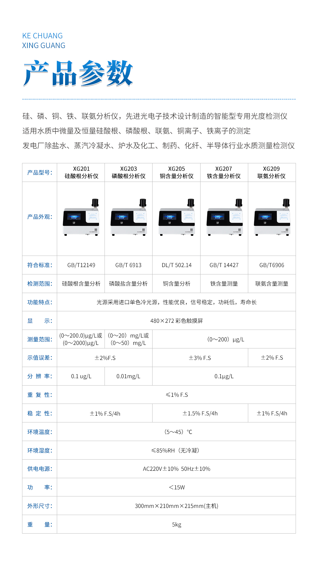 XG205 銅含量分析儀